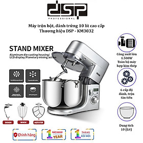 Mua Máy trộn bột  đánh trứng 10 lít cao cấp nhãn hiệu DSP KM3032 Công suất 1500W  Dung tích 10 lít - Bảo Hành Chính Hãng 12 Tháng