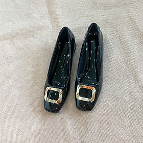  GIÀY CAO GÓT NỮ PABNO PN20022 – CAO 3CM – MŨI VUÔNG – ĐÍNH KHÓA SANG TRỌNG