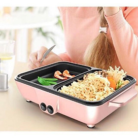 Mua Nồi Lẩu Nướng 2 Ngăn - Bếp Lẩu Nướng Đa Năng Cao Cấp 2 in1