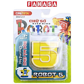 Đồ Chơi Lắp Ráp Biến Hình Robot Chữ Số 5 - Cresta DK81217