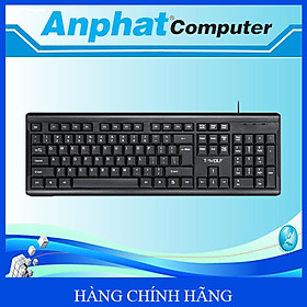 Bàn Phím Văn Phòng T-WOLF T15 USB- Hàng Chính Hãng