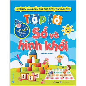 [Download Sách] Tập Tô Số Và Hình Khối (Kèm Bút Lông Bảng)