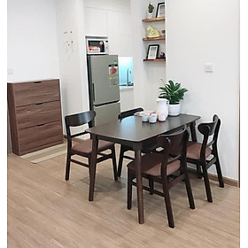 Mua Bàn ăn MANGO - Nâu - Bàn 1m2 +4 ghế