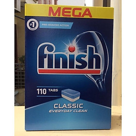 Viên rửa bát Finish Classic 110 viên mẫu 2021 Mỗi lần rửa dùng 1 viên hoặc