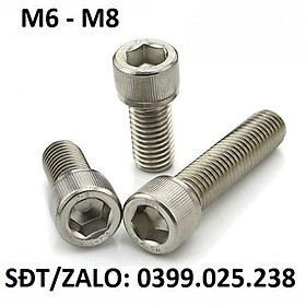 Mua (Combo 10 con) Bu lông M6/M8 lục giác chìm đầu trụ