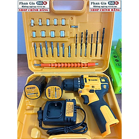 Máy Khoan Dùng Pin 16.8V Hukan HK-XC5 Không Chổi Than - Tặng Bộ Phụ Kiện 24 Chi Tiết Phụ Kiện Đi Kèm chính hãng