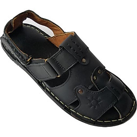 Sandal Bít Mũi BIGGBEN Da Bò Thật Cao Cấp SD24