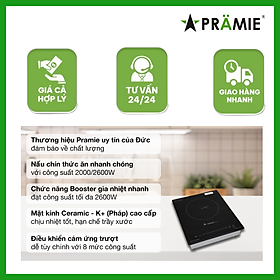 Mua Bếp điện từ đơn Pramie 1108_Bếp đơn âm_Hàng nhập khẩu Malaysia