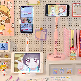 Mua   Không Sticker  Giá Đỡ Điện Thoại Để Bàn Màu Hồng - Trắng Tiện Dụng