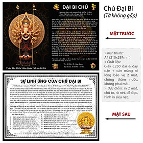 Tờ chú đại bi - Loại không gập