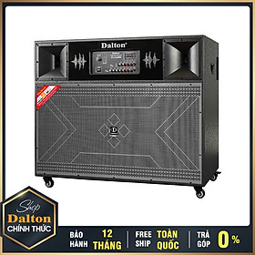 Loa karaoke công suất lớn 3000W, Dalton TS-18A8000 Bass loa 18 inches x 2, hệ thống 4 loa 2 đường tiếng, tặng kèm 2 micro không dây sóng UHF- Bảo hành loa12 tháng. HÀNG CHÍNH HÃNG