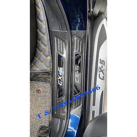 Ốp Bậc Trong Ngoài CX5 2018 - 2020 Vân Các Bon