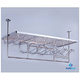 Giá treo ly Mug Rack - W730*D300*H320 - Inox Bóng