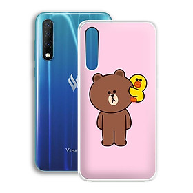 Ốp lưng dẻo cho điện thoại Vsmart Live - 01234 7860 BROWN19 - Hàng Chính Hãng