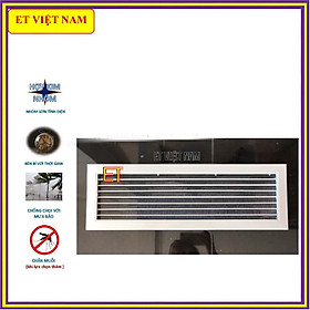 Mua Vỉ gió kèm LƯỚI INOX chống muỗi  chống chuột  Vỉ gió trang trí  Vỉ gió thông khí hình chữ nhật 550x150mm