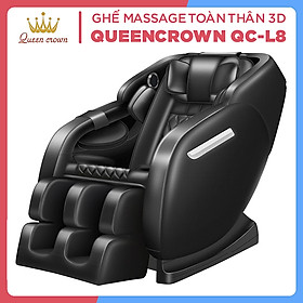 Ghế Massage QUEEN CROWN 3D QC-L8 Chất Lượng Cao - Máy Massage Toàn Thân Tích Hợp Nhiệt - Quà Tặng Ý Nghĩa Cho Người Thân