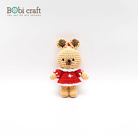 Thú bông len Bobicraft - Kangaroo Nhí - Noel - Đồ chơi an toàn Quà tặng bé