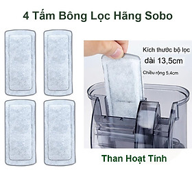 Bộ 4 Miếng Lọc Thay Thế Cho Máy Lọc Thác Hồ Cá SOBO WP308H, WP408H, WP508H