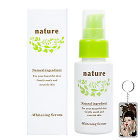 Tinh chất dưỡng trắng da Naris Nature Whitening Serum Nhật Bản 30ml tặng kèm móc khóa