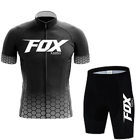 Pro Cycling Jersey Set Đàn ông đạp xe Thiết lập quần áo xe đạp thể thao ngoài trời Phụ nữ thoáng khí Anti-Un MTB Xe đạp mặc bộ đồ phù hợp Color: 8 Size: XS