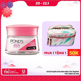 Kem Dưỡng Da Trắng Hồng Rạng Rỡ Pond's White Beauty Ban Đêm (50g)