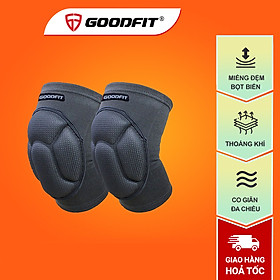 Hình ảnh Bó gối thể thao chính hãng GoodFit GF524K có đệm đầu gối, co giãn đa chiều