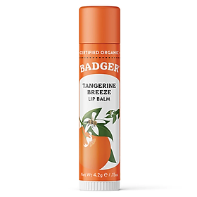 Son dưỡng môi hữu cơ BADGER Tangerine Breeze Lip Balm USDA Organic - 4.2g