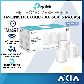 Bộ Phát Wifi Mesh TP-Link Deco X10 Chuẩn Wifi 6 AX 1500Mbps - HÀNG CHÍNH HÃNG