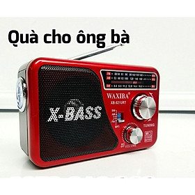 Hình ảnh Đài Radio FM WAXIBA  XB 521URT- có hỗ trợ thẻ nhớ và USB-đèn pin Siêu sáng-BH 6 Tháng Hàng Chính Hãng