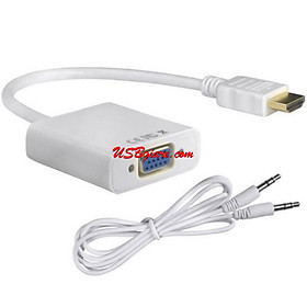 Mua Cáp chuyển HDMI to VGA 20cm có audio