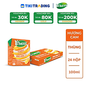 Thùng 48 Hộp Sữa chua uống Yomost vị cam 100ml/hộp