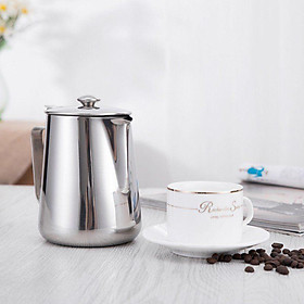 Mua Ca rót đánh sữa inox 304 có nắp đủ size  cao cấp  đảm bảo độ tinh của việc đánh sữa