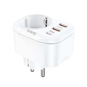 Phíc cắm đa năng 3 trong 1, ổ cắm công suất cao 4.000W, 1 typec sạc nhanh 20W, 2 cổng usb 3.0 tiện lợi - Hàng nhập khẩu
