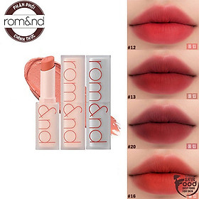 [Phiên bản mới] Son Thỏi Siêu Lì Cao Cấp Hàn Quốc Romand New Zero Matte Lipstick 3g