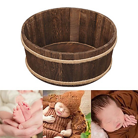 Newborn Photography Props Basin Frame Container Pink