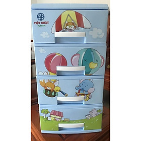 Tủ nhựa quần áo lót,đồ chơi nhỏ trẻ em Mini 3 tầng/4 tầng Việt nhật