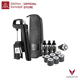 Mua Coravin - Bộ Dụng Cụ Chiết Rượu Timeless Six+ Màu Piano Black - 14 Món