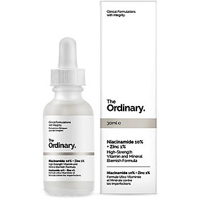 Serum Kiềm Dầu Hỗ Trợ Trị Mụn The Ordinary Niacinamide 10% + Zinc 1% 30ml