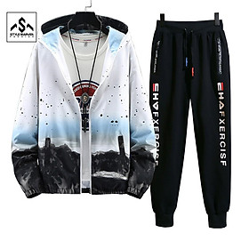 Áo hoodies nam vải da cá