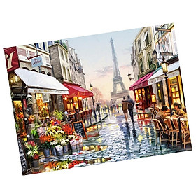 Unframed Digital DIY Paint By Number Kit Oil Painting on Canvas Wall Artwork Street Picture Home Bedroom Wall Decor Supplies