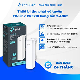 Thiết bị thu phát vô tuyến TP-Link CPE210 băng tần 2.4Ghz - Hàng chính hãng