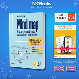 Hình ảnh Sách - Mind map English phrasal verbs, collocations and idioms - MCBooks