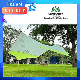 Bạt cắm trại tăng bạt mái che du lịch hexa siêu nhẹ cao cấp campoutvn A502