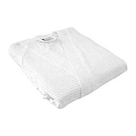 Mua 01 áo choàng tắm người lớn cotton tổ ong AC18 màu trắng 115 cm