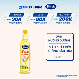 Dầu Hướng Dương Simply (1L / Chai)