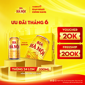 Bia Hà Nội - Thùng 24 lon 330ml