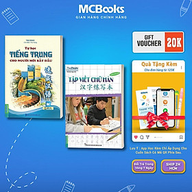 Sách - Tự Học Tiếng Trung + Tập Viết Chữ Hán Phiên Bản Mới - Combo 2 Cuốn - MCBooks