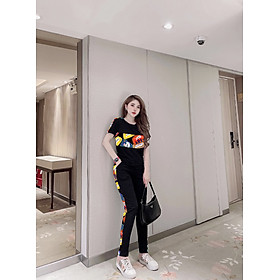 Bộ thun thể thao họa tiết giải khát