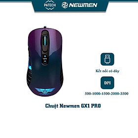 Mua Chuột máy tính Newmen Gaming GX1-Pro 4000DPI Chipset A3090 Switch Omron Led đơn xanh - Hàng Chính Hãng