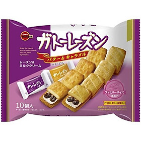 Bánh quy Bourbon nhân Nho & Kem gói 170gr 10 bánh